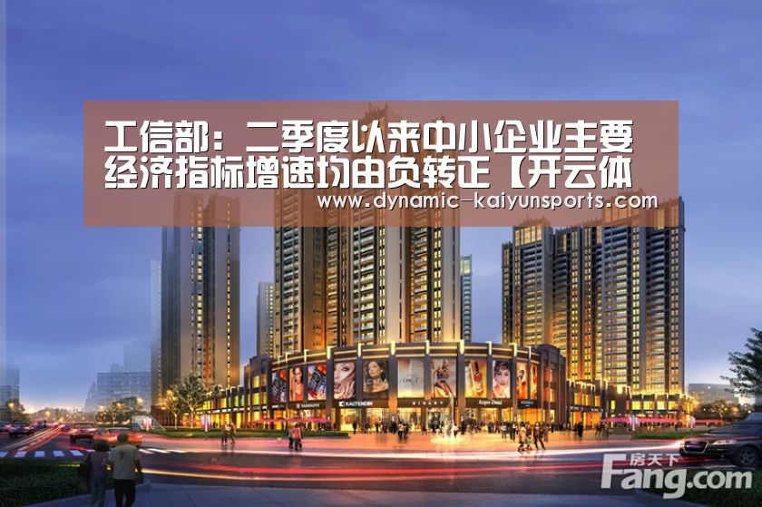 工信部:二季度以来中小企业主要经济指标增速均由负转正【开云体育官网】(图3) 开云体育官网